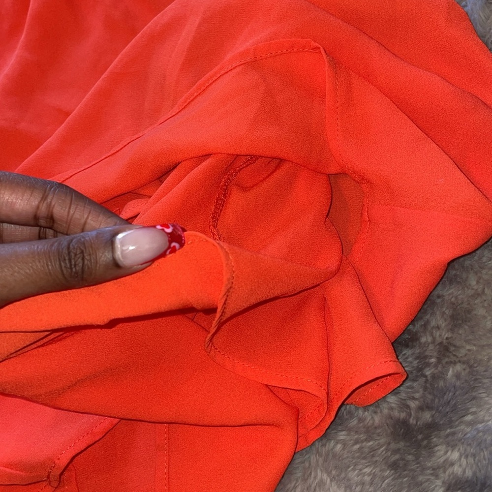 Bright Orange Spaghetti Strap Blouse 🍊 - Picture 4 of 5